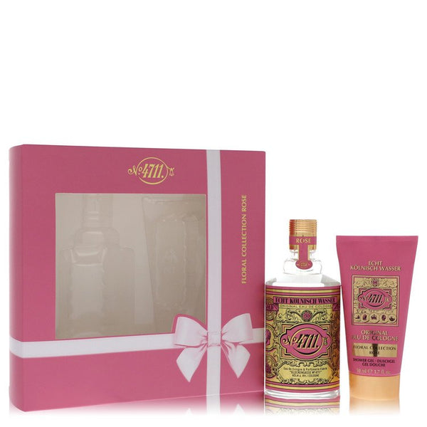 4711 Floral Collection Rose by 4711 - gift set -- 3.4 oz eau de cologne spray + 1.7 oz shower gel - men