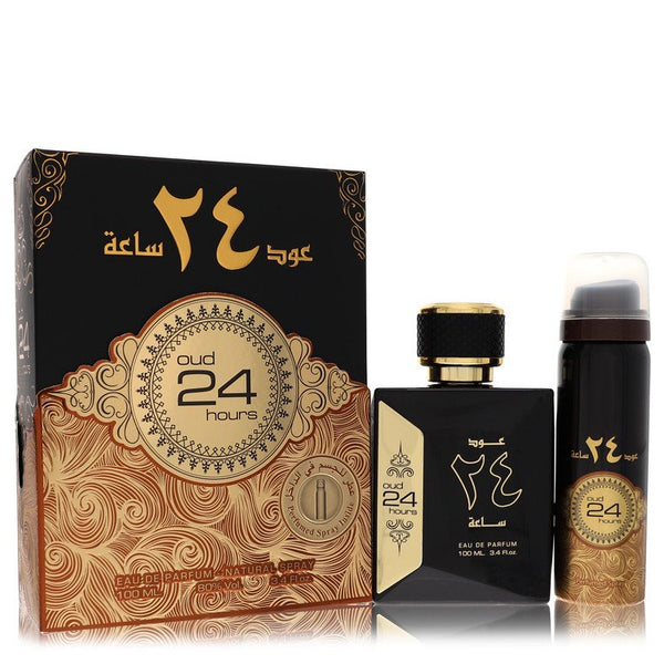 Ard Al Zaafaran Oud 24 Hours by Al Zaafaran - eau de parfum spray + 1.7oz perfumed spray (unisex) 3.4 oz - men