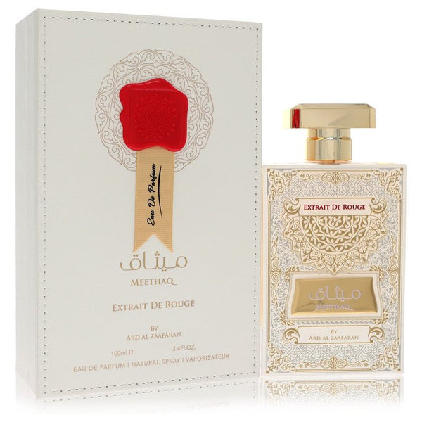 Ard Al Zaafaran Meethaq Extrait De Rouge by Al Zaafaran - eau de parfum spray (unisex) 3.4 oz - men