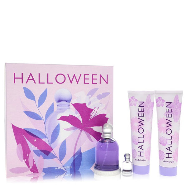 Halloween by Jesus Del Pozo - gift set -- 3.4 oz eau de toilette spray + 5 oz body lotion + 5 oz shower gel + .15 oz mini edt - women