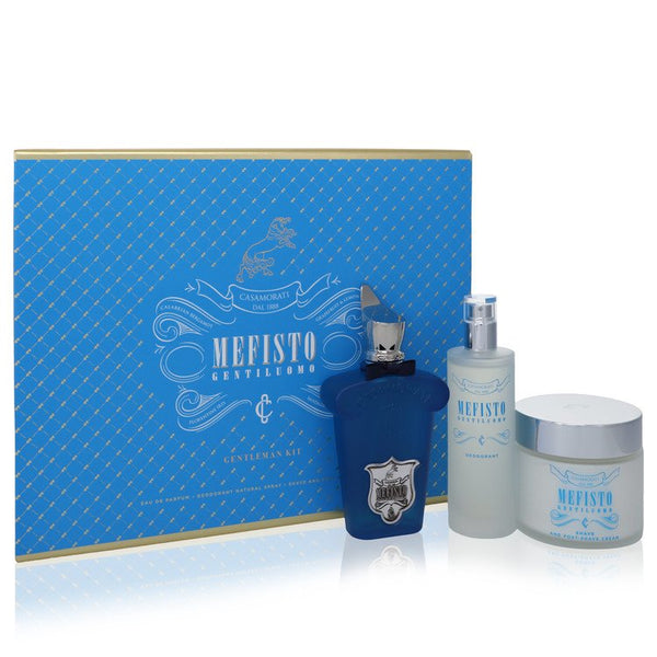 Mefisto Gentiluomo by Xerjoff - gift set -- 3.4 oz eau de parfum spray + 3.4 oz deodorant spray + 6.7 oz shave and post shave cream - men