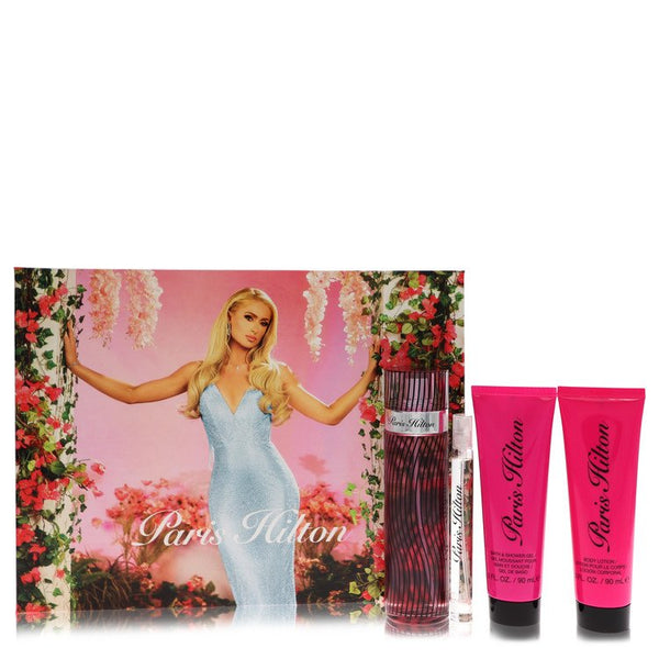 Paris Hilton by Paris Hilton - gift set -- 3.4 oz eau de parfum spray + 3 oz body lotion + 3 oz shower gel + .34 oz  mini edp spray - women