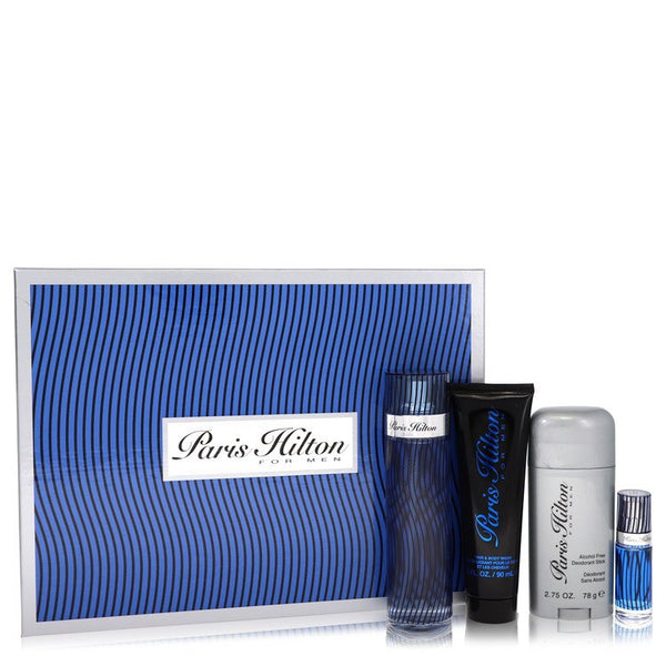 Paris Hilton by Paris Hilton - gift set -- 3.4 oz  eau de toilette spray + 3 oz body wash + 2.75 oz deodorant stick + .25 mini edt spray - men