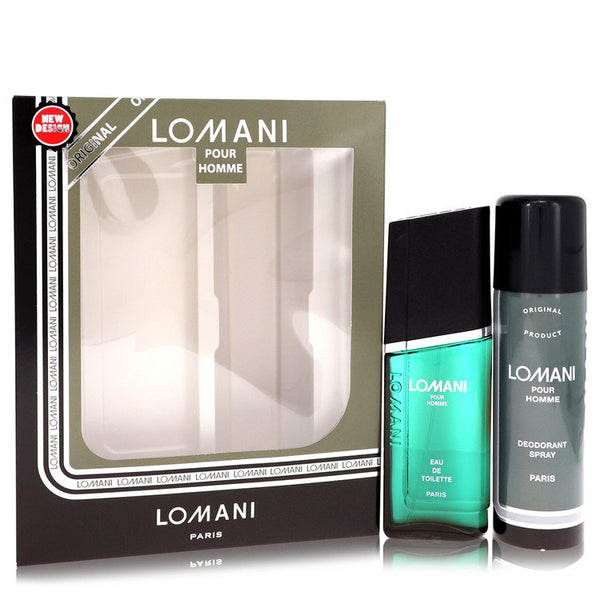 Lomani by Lomani - gift set -- 3.4 oz eau de toilette spray + 6.7 oz deodorant spray - men