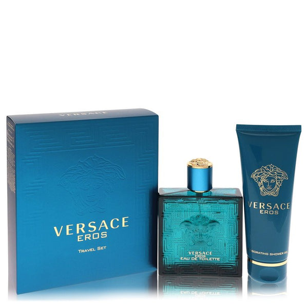 Versace Eros by Versace - gift set -- 3.4 oz eau de toilette spray + 3.4 oz shower gel - men