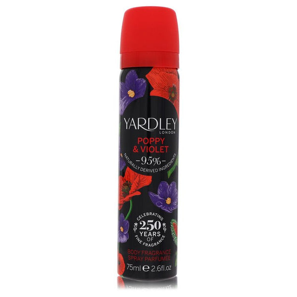 Yardley Poppy & Violet by Yardley London - body fragrance spray 2.6 oz - women