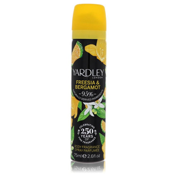 Yardley Freesia & Bergamot by Yardley London - body fragrance spray 2.6 oz - women