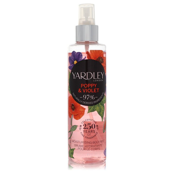 Yardley Poppy & Violet by Yardley London - body mist 6.8 oz - women