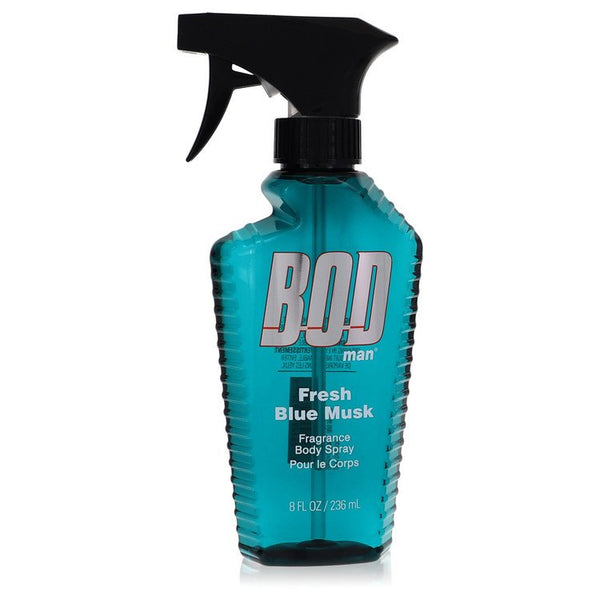 Bod Man Fresh Blue Musk by Parfums De Coeur - body spray 8 oz - men