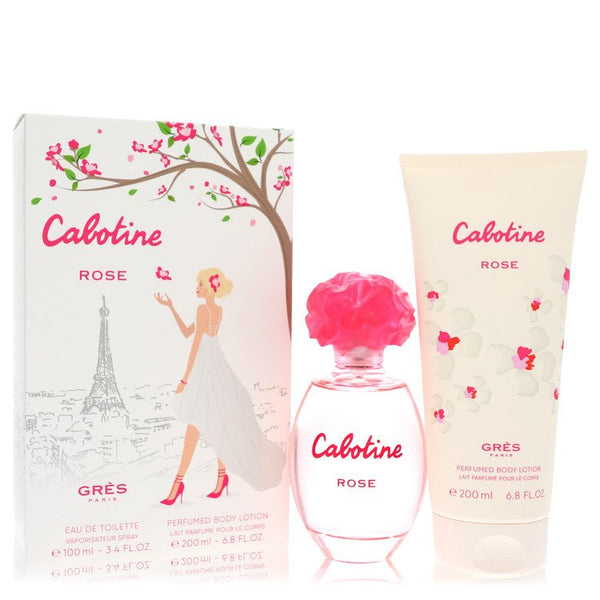 Cabotine Rose by Parfums Gres - gift set -- 3.4 oz eau de toilette spray + 6.7 oz body lotion - women