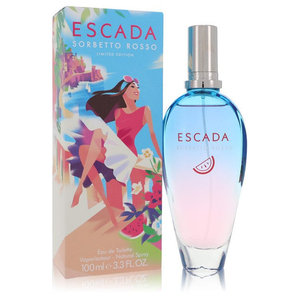 Escada Sorbetto Rosso by Escada - eau de toilette spray 3.3 oz - women